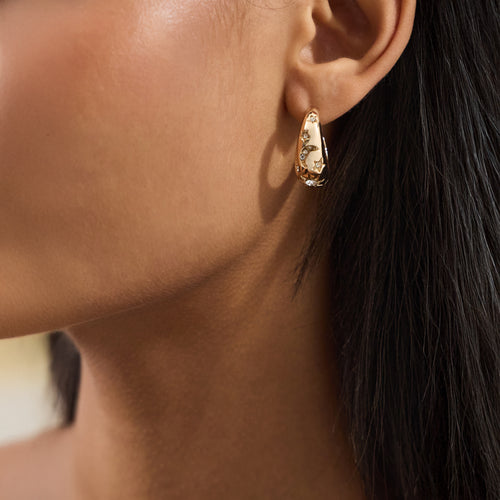Celestial Diamanté Hoop Earrings
