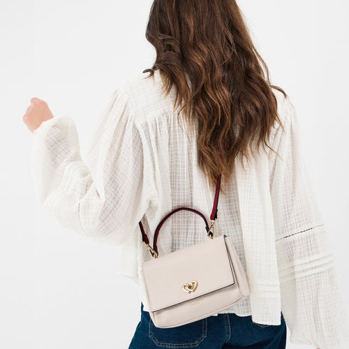 Double Heart Crossbody Handbag
