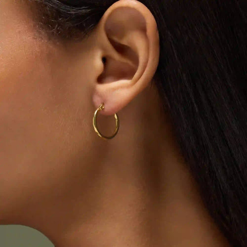 Waterproof Small Stainless Steel Hoop Earrings