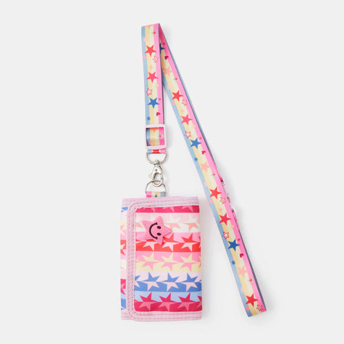 Girls Star Print Lanyard Purse