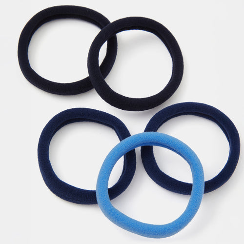 Pack of 5 Towelling Hair Bands
