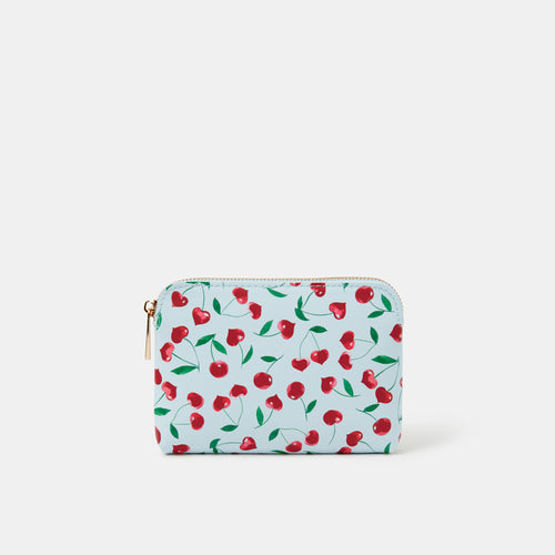 Cherry Print Coin Purse