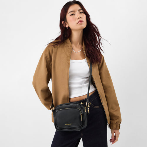 Boxy Crossbody Bag Black