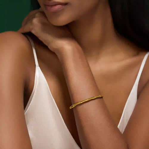 Waterproof Stainless Steel Bamboo Bangle