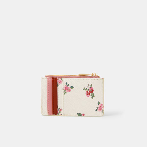 Floral Print Card Holder