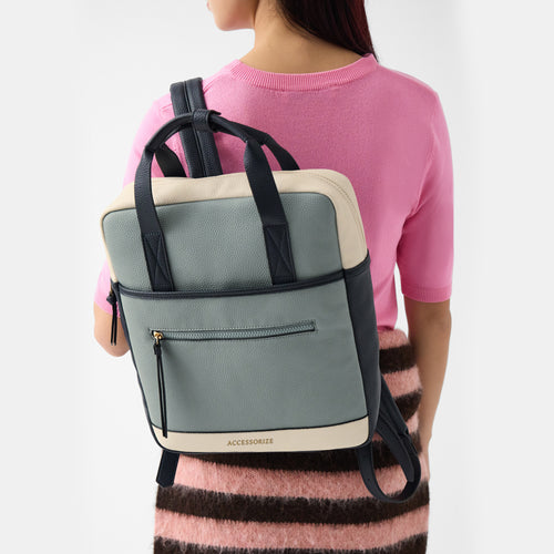 Faux Leather Backpack
