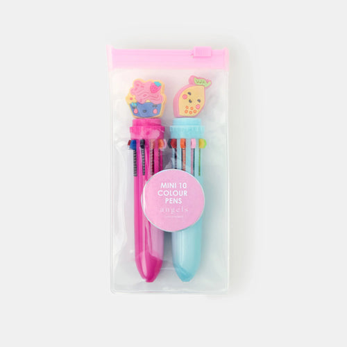 Girls Cartoon Multi Colour Pens Pack Of 2