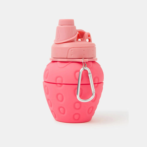 Girls Collapsible Strawberry Water Bottle