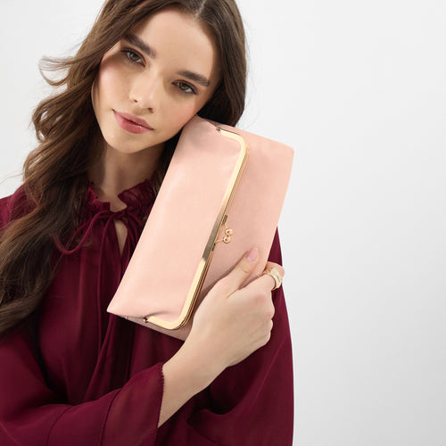 Fold Over Clip Frame Clutch Bag