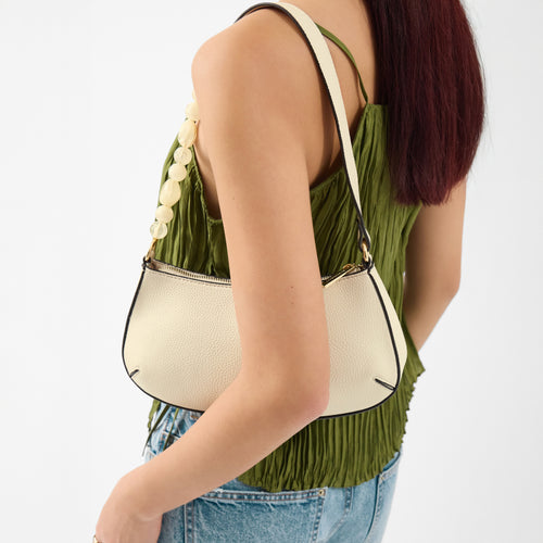 Beaded Strap Shoulder Bag