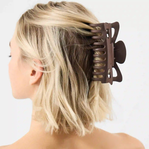 Large Claw Clip Brown