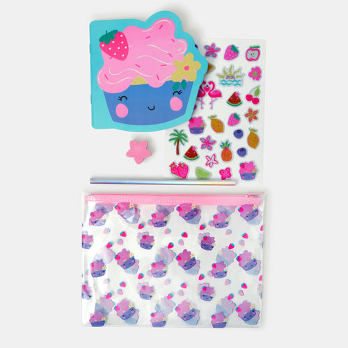 Girls Cupcake Stationery Set