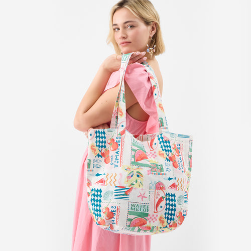 Summer Print Shopper Bag