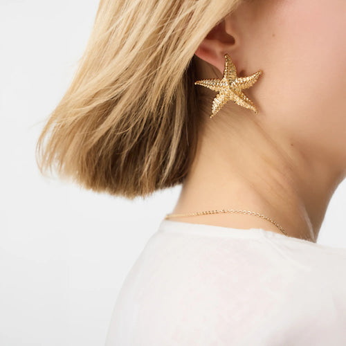 Statement Starfish Stud Earrings