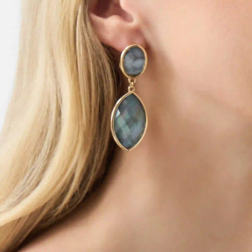 Statement Resin Stone Drop Earrings