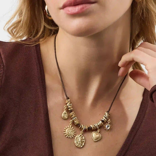 Celestial Charm Cord Necklace