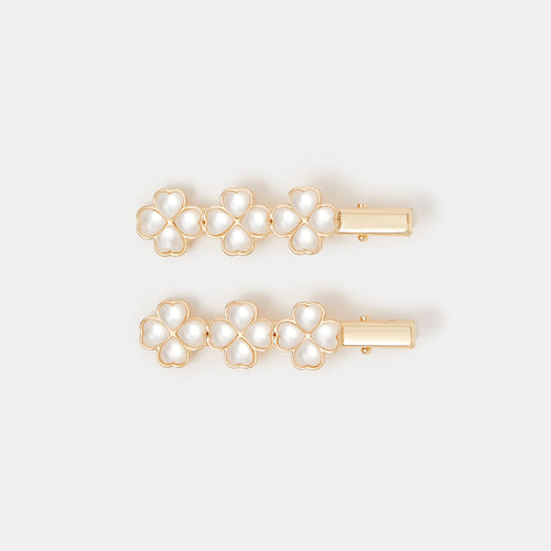 Pack of 2 Lucky Clover Hair Clips