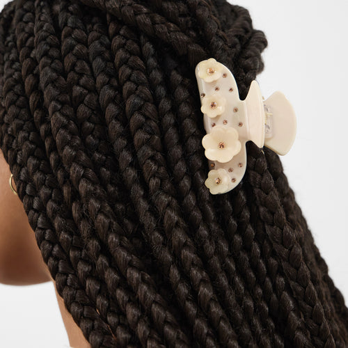 Diamanté Flower Hair Claw Clip