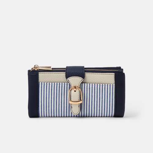 Stripe Buckle Purse
