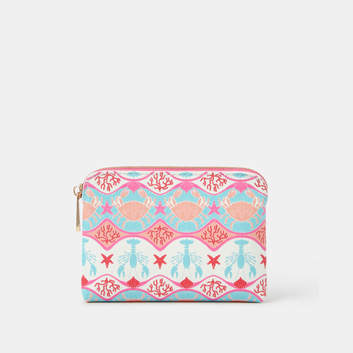 Crab Print Coin Purse