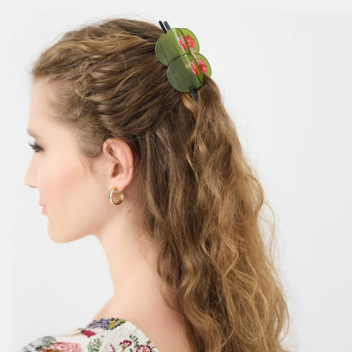 Martini Olive Claw Clip