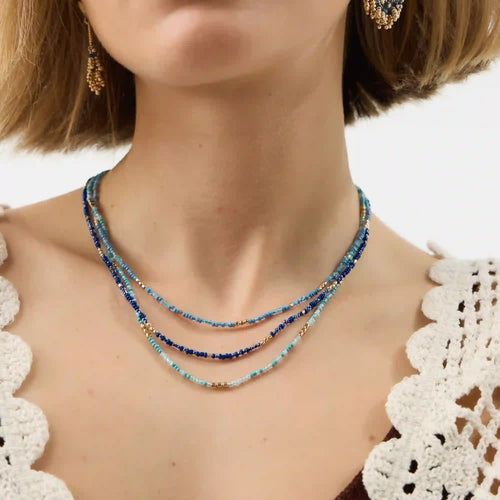 Skinny Beaded Necklaces Pack of 3