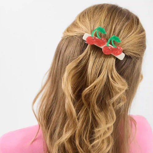 Cherry Barrette Hair Clip
