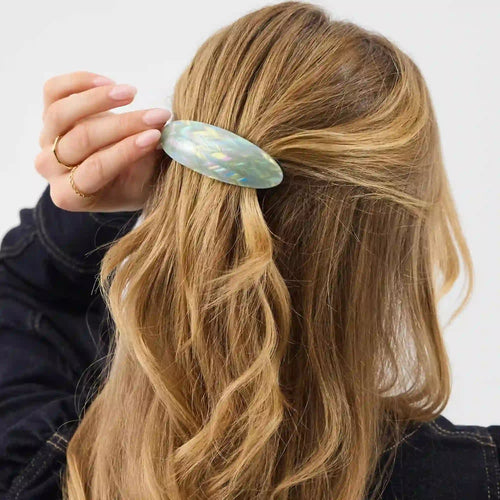 Shimmer Resin Barrette Hair Clip