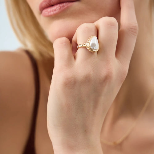 Molten Pearl Ring Cream Small