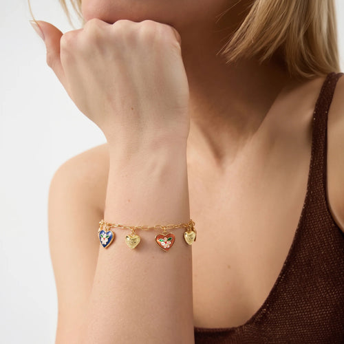 Heart Charm Bracelet