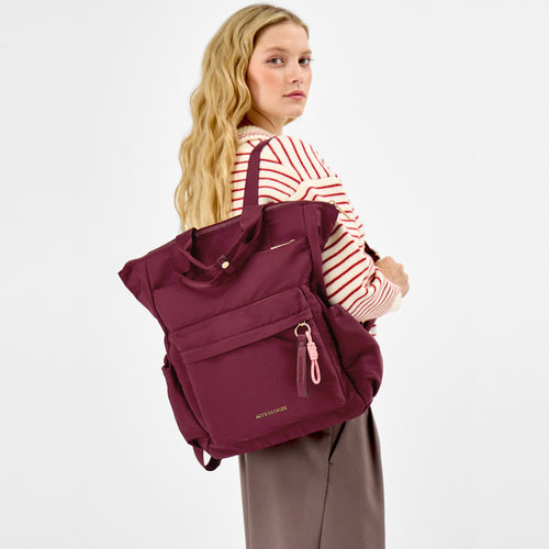 Top Handle Nylon Backpack