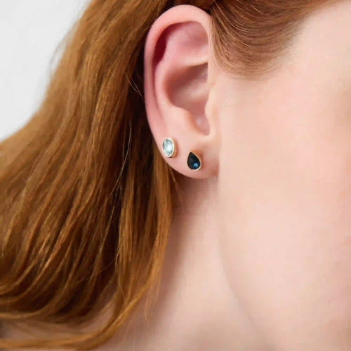 Gemstone Stud Earrings Pack of 5
