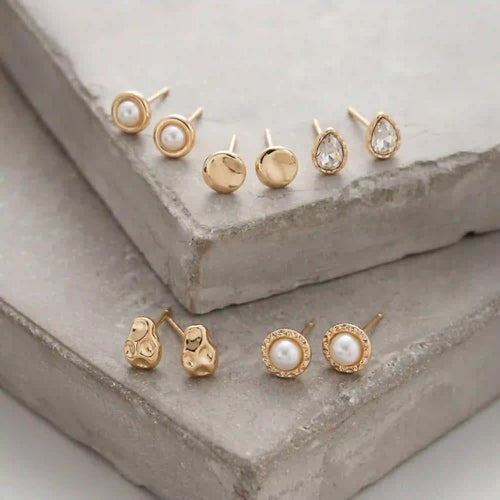 Molten Pearl Earrings Pack of 5
