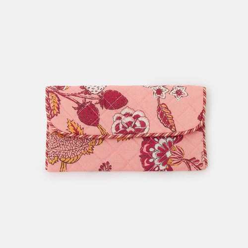Floral Quilted Sunglasses Pouch