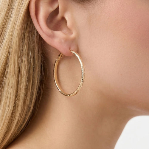 Diamanté Hoop Earrings