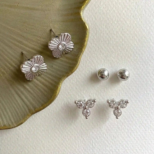 Clove Stud Earrings Pack of 3