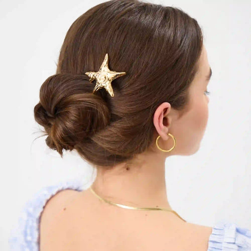Starfish Metal French Hair Pin