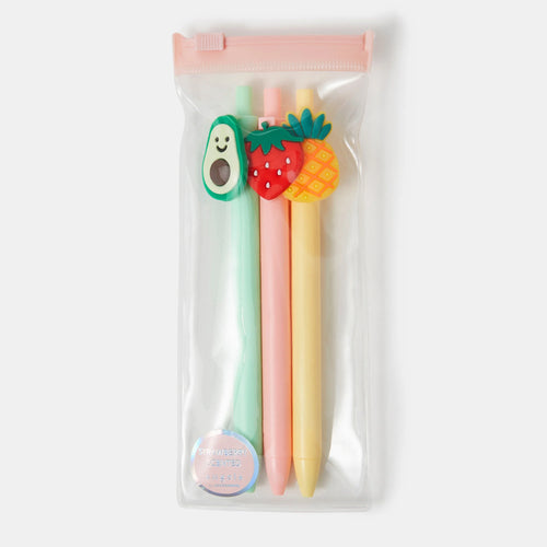 Girls Fruit Scented Pens Set of 3