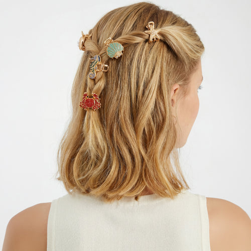 6-Pack Mini Under The Sea Claw Clips