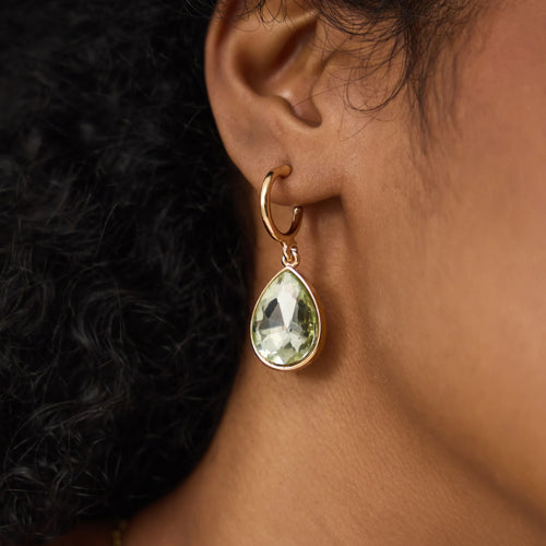 Gemstone Drop Earrings