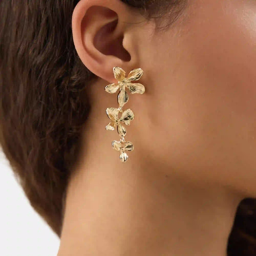 Flower Drop Earrings