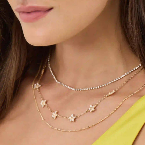 Flower Chain Necklaces Pack of 3