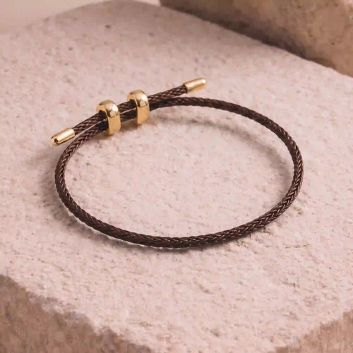 Adjustable Cord Bracelet Brown