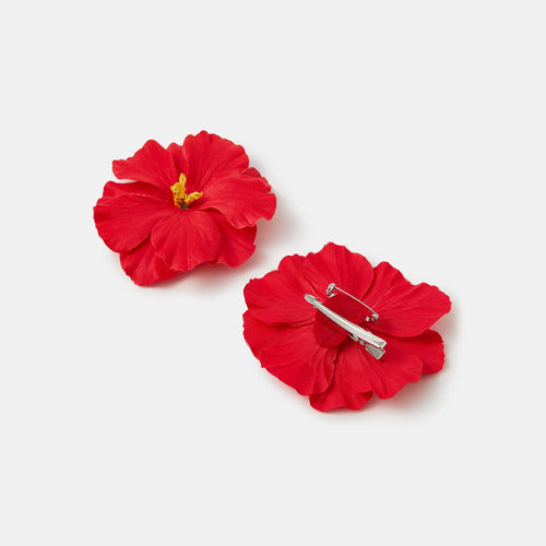 Pack of 2 Hibiscus Snap Clip