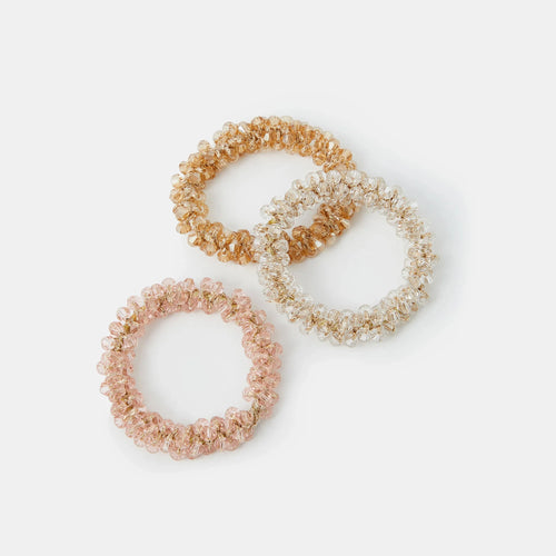 Pack of 3 Beaded Hair Pony