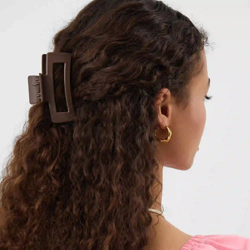Matte Rectangular Hair Claw Clip