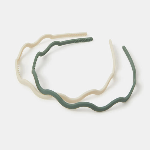 Pack Of 2 Matte Wiggle Alice Band