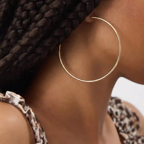 Gold Large Hoop Earrings