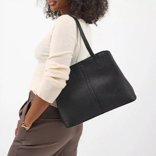 Black Webbing Strap Shoulder Bag