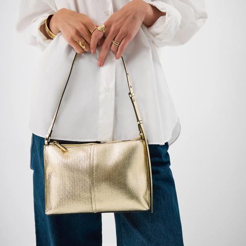Gold Slim Shoulder Bag